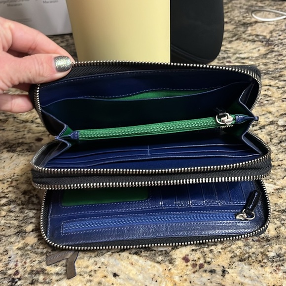 Tusk double zipper large wallet leather - Picture 6 of 6